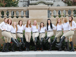 The English Equestrian club at Syracuse University competes in Zone 2, Region 2 of the Intercollegiate Horse Show Association